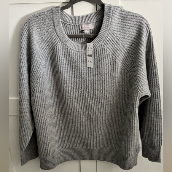 J Crew cashmere ribbed oversized sweater